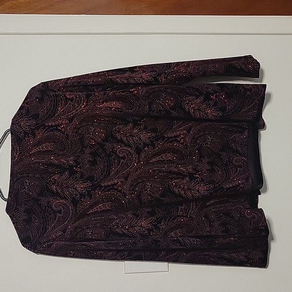 Beautiful Notations Stretch Velvet Top Plus Size - Picture 9 of 11